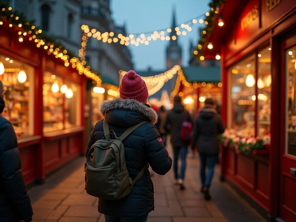 Dansk familie oplever britisk julemarked med pund, lys og hygge