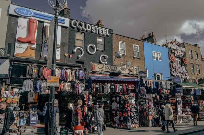 Modebutikker på Camden Market London