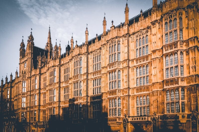 Oversigtsbillede af britiske krydstogtshavne med Southampton, Liverpool og Dover markeret