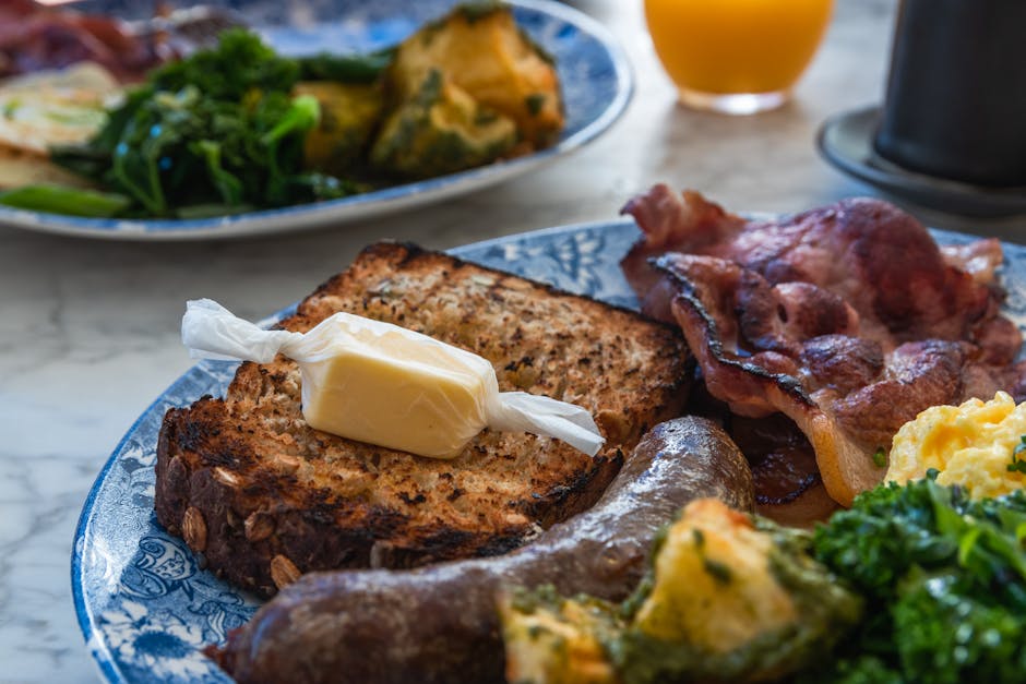 brittisk morgenmad vegetarisk