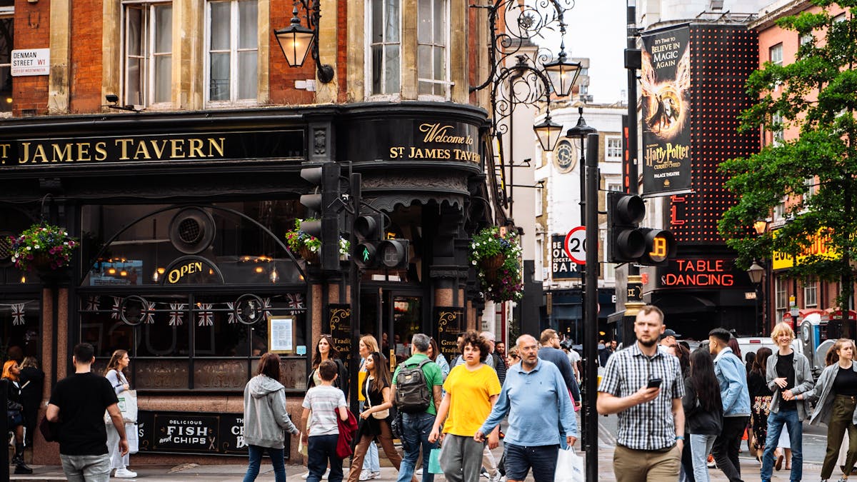 Turist i London med ETA