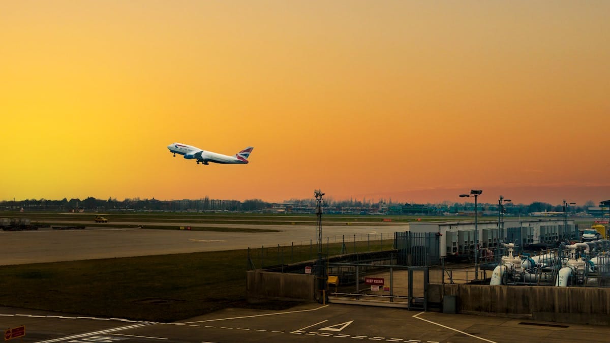 London lufthavn ved ankomst til Storbritannien